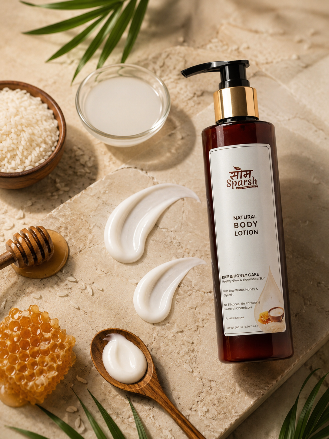 Som Sparsh Rice Honey Natural Body Lotion