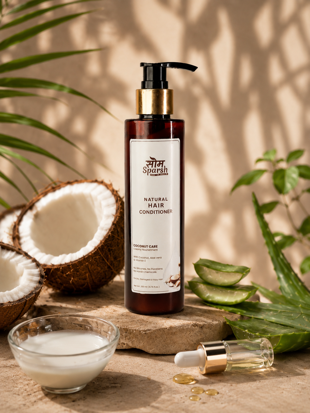 Natural Hair Conditioner — Coconut Care | Creamy Nourishment