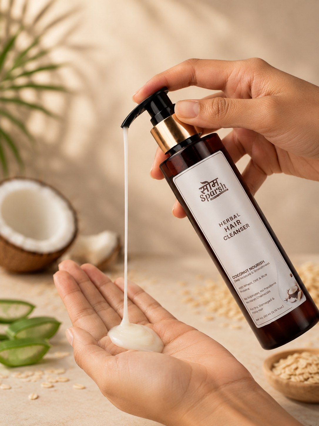 Herbal Hair Cleanser — Coconut Nourish | Deep Moisture & Smoothness