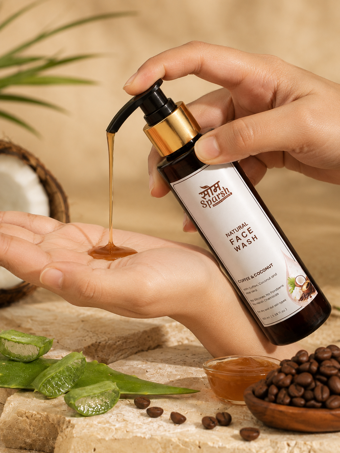 Som Sparsh Coffee & Coconut Natural Face Wash
