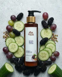 Natural Body Lotion — Mulberry & Cucumber Care | With Grapeseed Extract