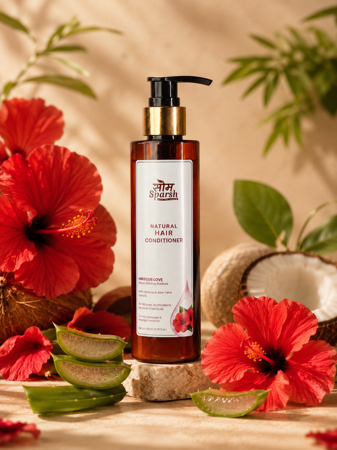 Som Sparsh Hibiscus Natural Hair Conditioner