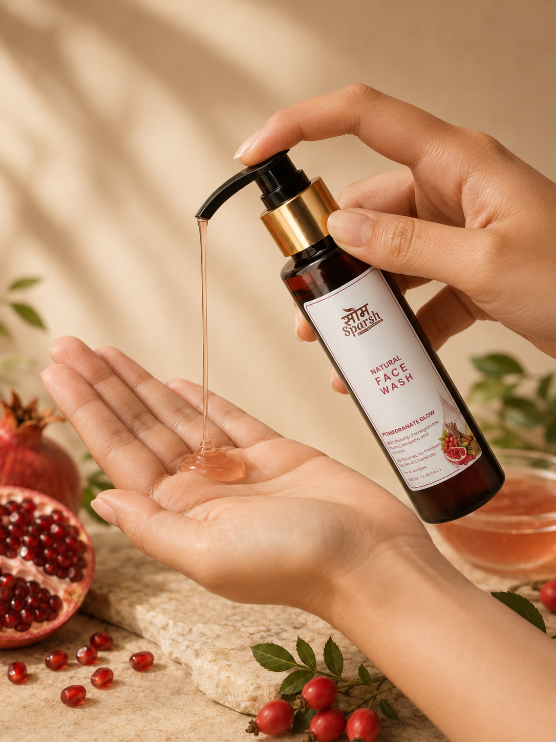 Som Sparsh Pomegranate Natural Face Wash