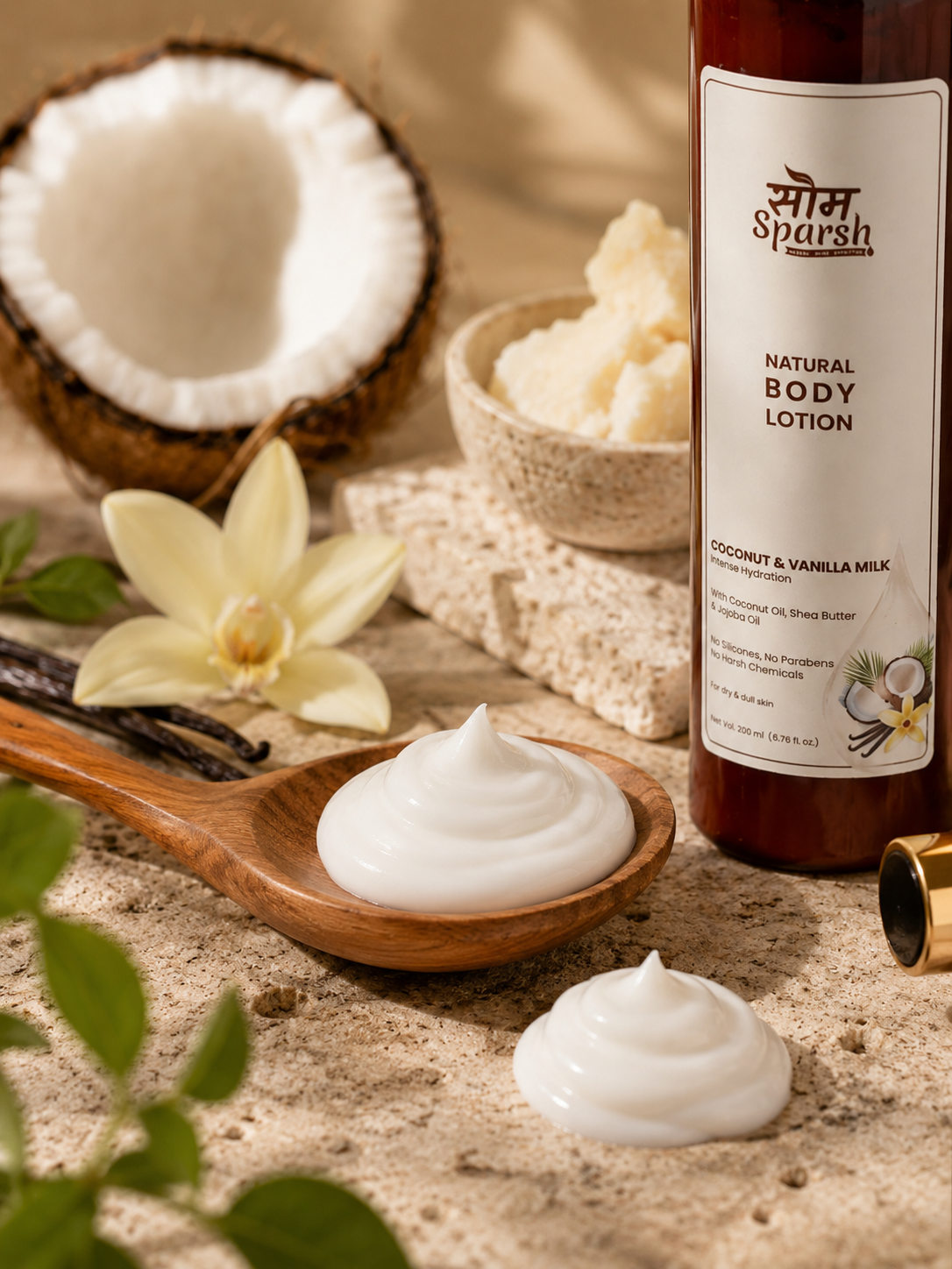 Som Sparsh Coconut Vanilla Milk Natural Body Lotion