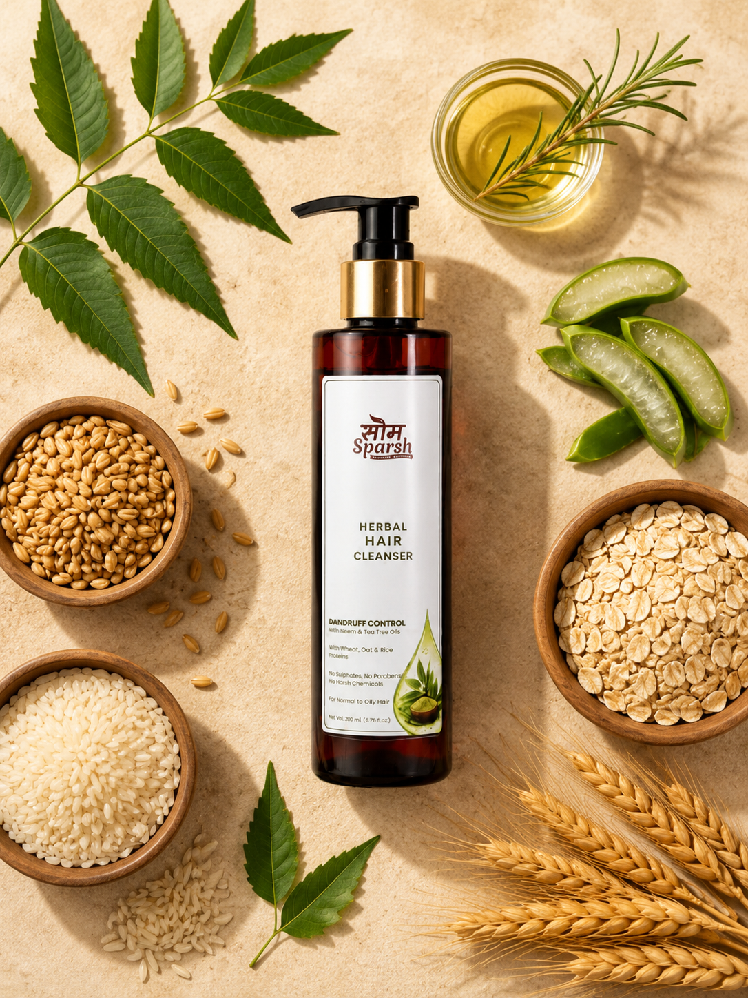 Herbal Hair Shampoo Dandruff Control