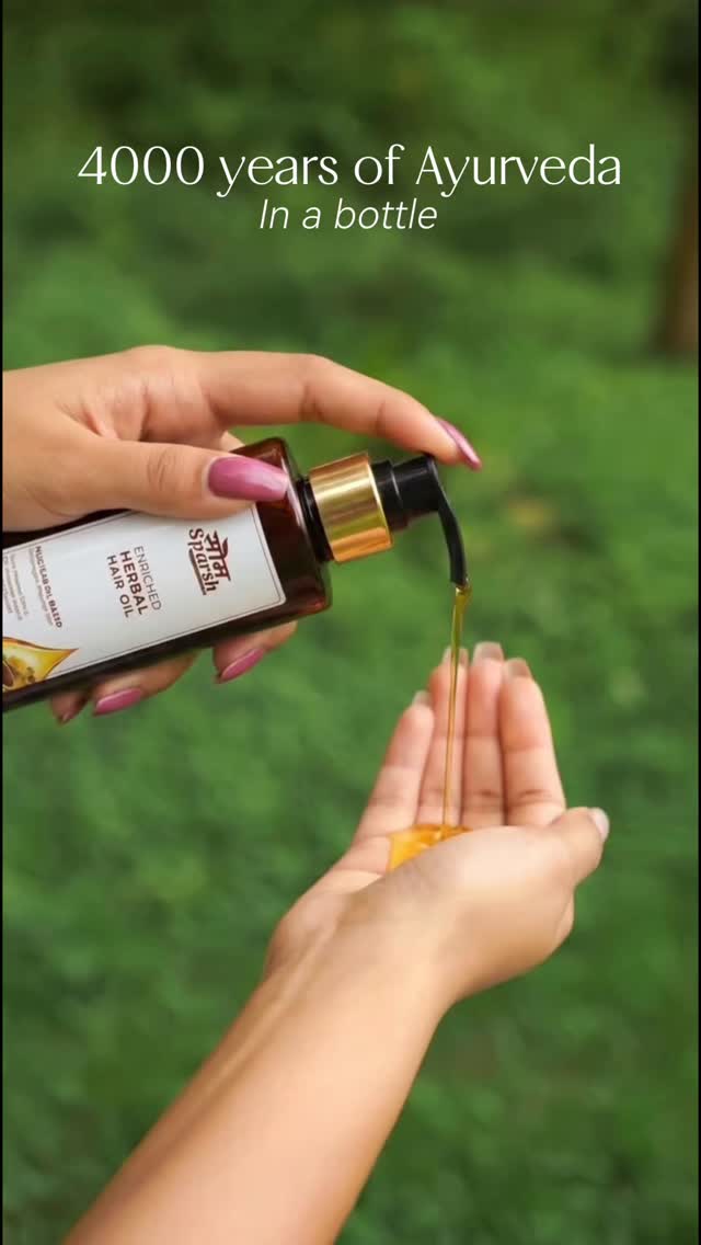 4000 years of Ayurveda, now bottled for you ✨ Nature ke pure herbs, timeless rituals, aur real care — all in one.